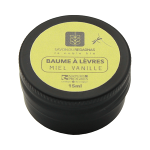 Baume à lèvre au miel et vanille de la Savonnerie du Regagnas miel vanille