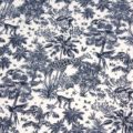 tissu-toile-de-jouy-foret-tropicale-singes-et-girafes-tons-bleus-blancs-oeko-tex