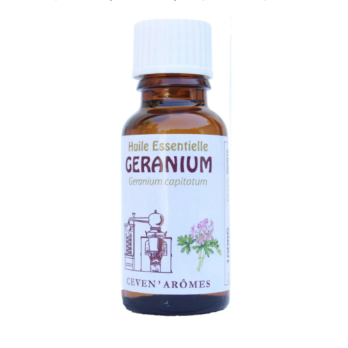 Huile essentielle géranium rosat 20ml - ceven'aromes